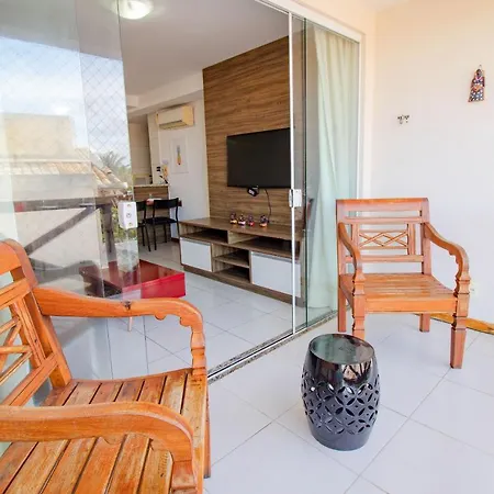 Gb24 Apt 2 Quartos Pe Na Areia - Paraiso Dos Corais Guarajuba Exterior photo